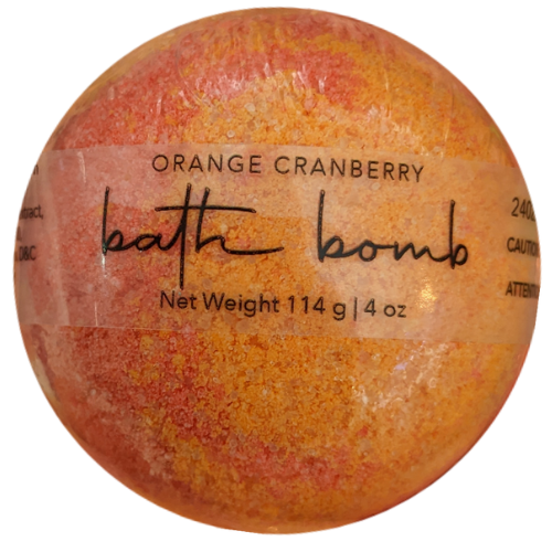 Orange Cranberry Bath Bomb